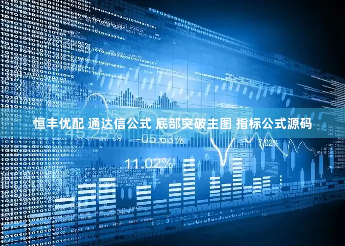 恒丰优配 通达信公式 底部突破主图 指标公式源码